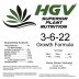 HGV Nutrients Growth Formula 3-6-22, 25 lbs.
