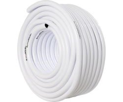 Active Aqua 1/2" ID White & Black Tubing, 100'