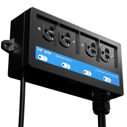 Trolmaster Expander Station 4: 4 outlet expander station with trigger cable for mutiple devices control