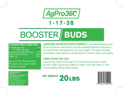 Agpro Booster Buds - 20 LB