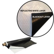 8 mil black white reinforced light deprivation cover 26.5'x 110'