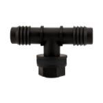 Hydro Flow Tub Outlet Tee Fitting w/ 2 Gaskets - 3/4 in - Display Box