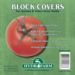 Hydrofarm Rockwool Block Cover, 6'', Pack of 40
