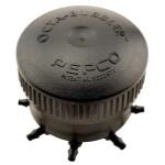 Hydro Flow Octa-Bubbler 6 GPH Per Outlet - Black Medium Flow Bubbler