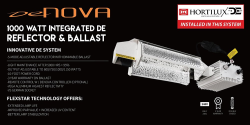 DE Nova 1000 Watt 277V NO BULB!